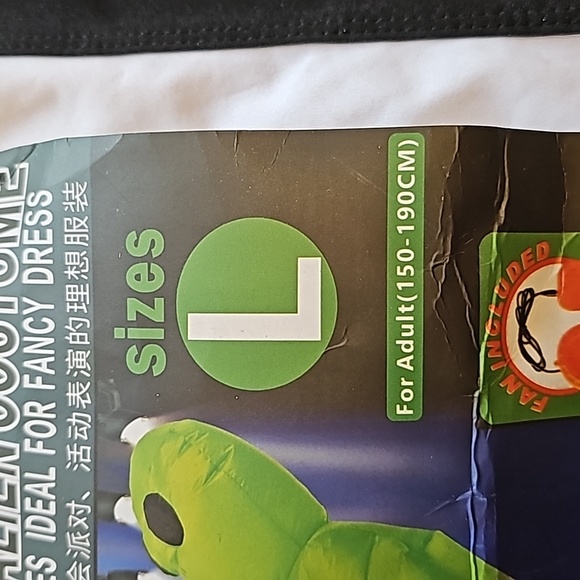 Inflatable Green Alien Costume Size L - Picture 3 of 5